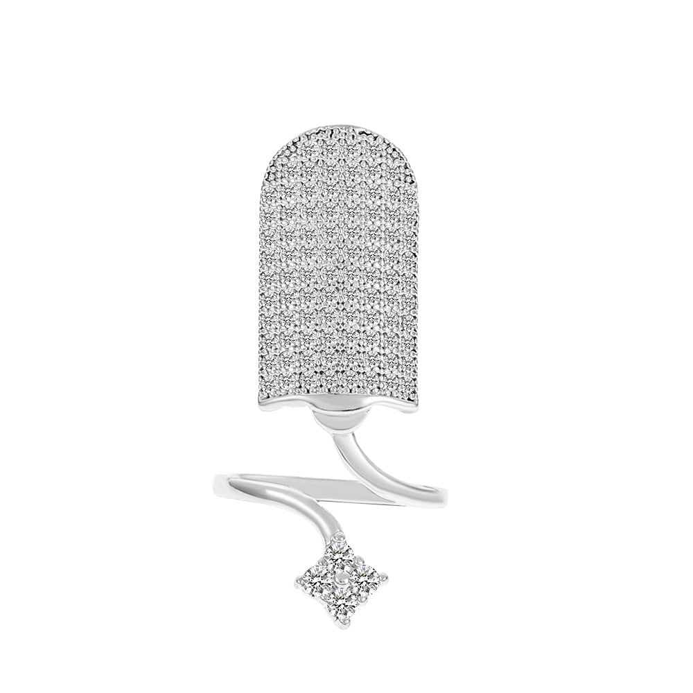 Zircon Nail Ring - BsBuy