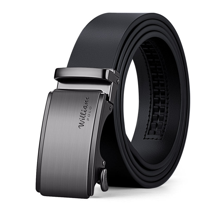 Men's Automatic Buckle Genuine Leather Belt - BsBuy