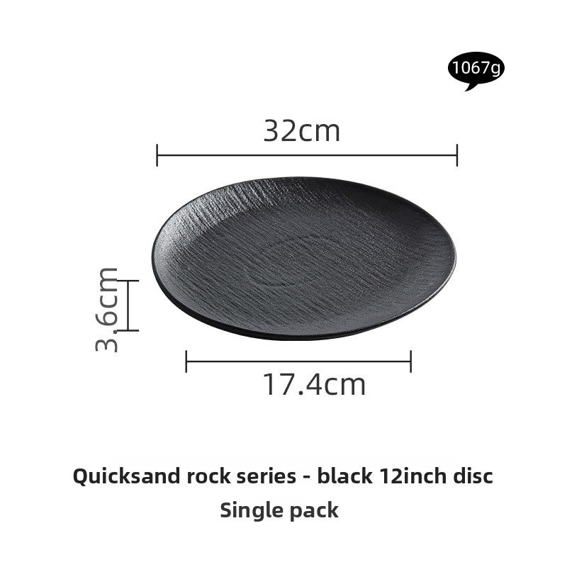 Black and White Ceramic Dishes, Dishes, Home Eating Bowls, Soup Bowls, Fish Plates