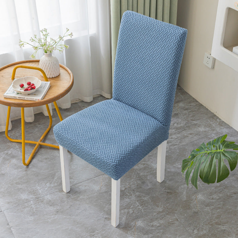 Dining Chair Seat Cushion Cover – Knitted Jacquard Velvet | All Seasons - BsBuy