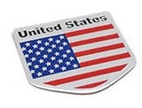 National Flag Car Sticker – Alloy Metal Badge Decoration - BsBuy