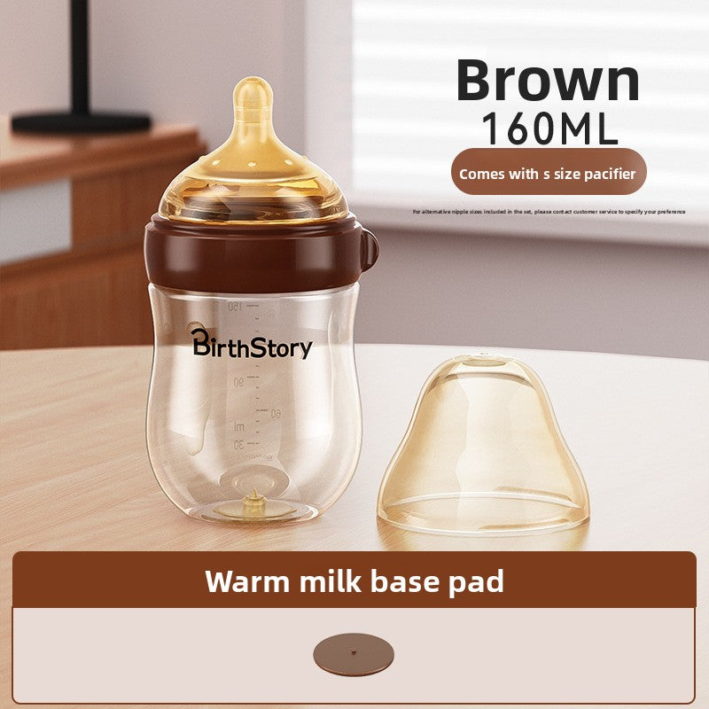Anti-Colic Glass Baby Bottle — Wide Mouth Borosilicate Bottle with Bottom Air-Return System - BsBuy