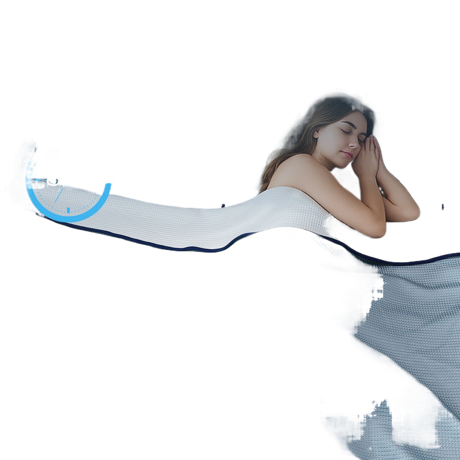 Cooling Blanket | Instant Cool-Touch Fabric | 4 Sizes | Blue & Grey - BsBuy