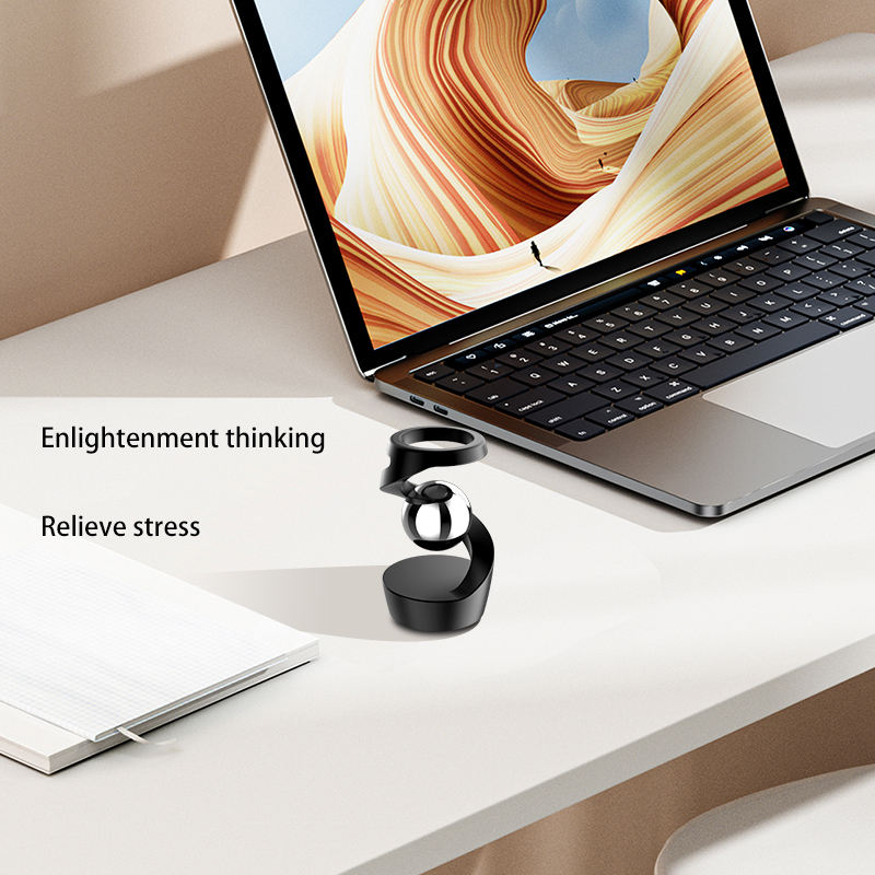 Desktop Floating Gyroscope – Premium Aluminium Alloy Desk Toy & Stress Reliever - BsBuy