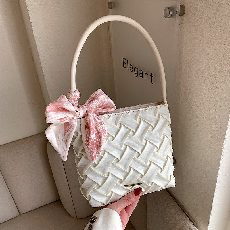 Handbag Bag New Woven Bag Fashion Shoulder Bag Trend Spring Small Bag Step Spring Women's Bag - BsBuy