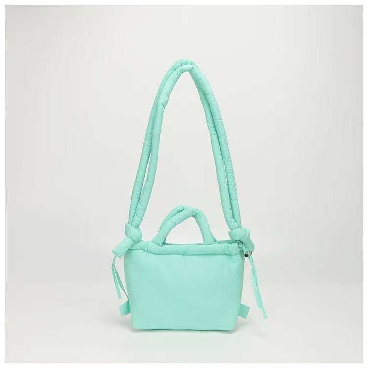 Quilted Nylon Shoulder & Crossbody Bag – Lightweight Dual-Use Everyday Bag - BsBuy