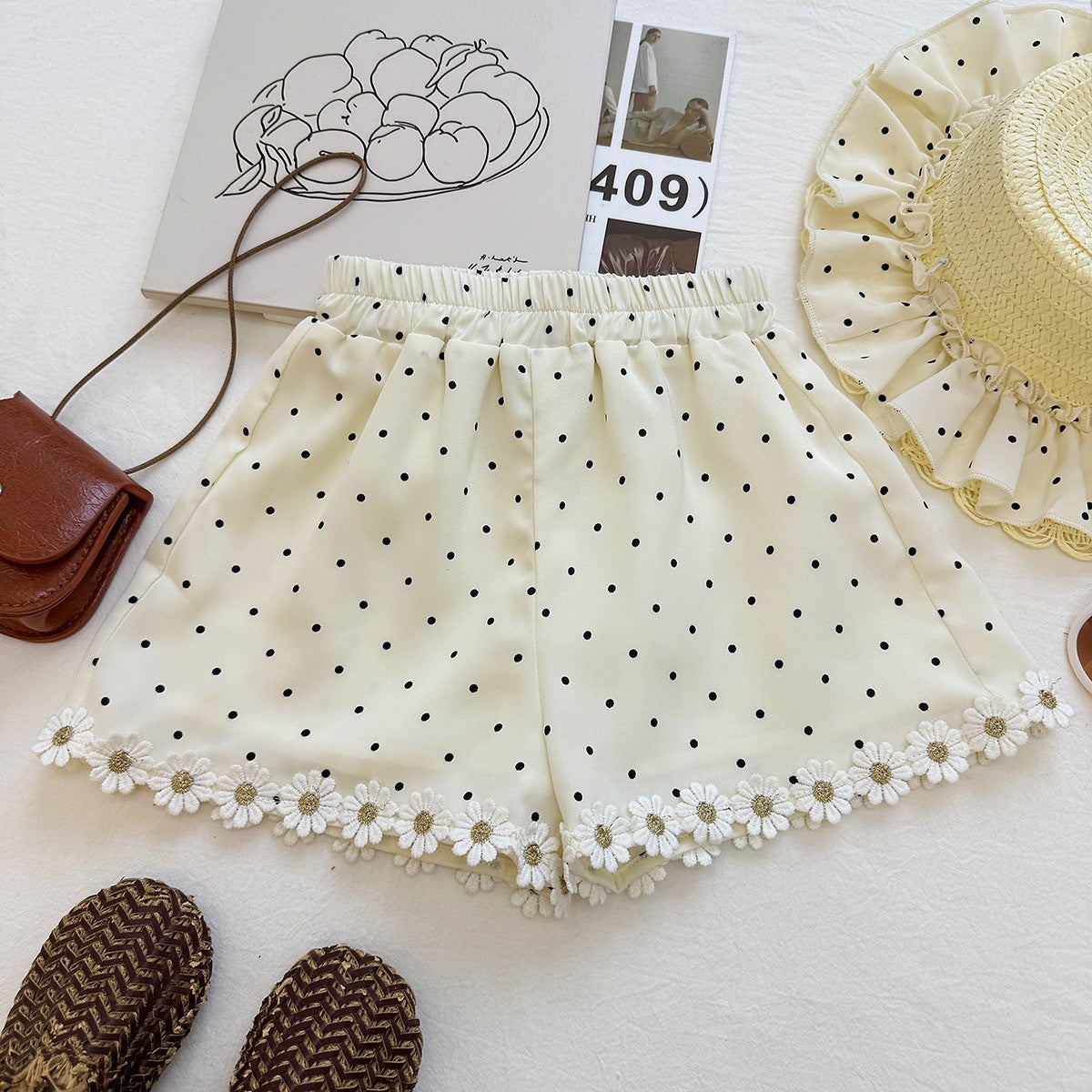 Girls' Polka Dot Sleeveless Top & Ruffle Shorts Set | Sweet Summer Two-Piece Outfit