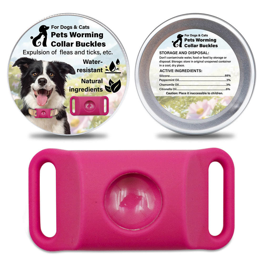 Pet Cat Dog Flea and Tick Prevention Silicone Collar with Insect Repellent Tag, Anti-Flea and Anti-Tick - BsBuy