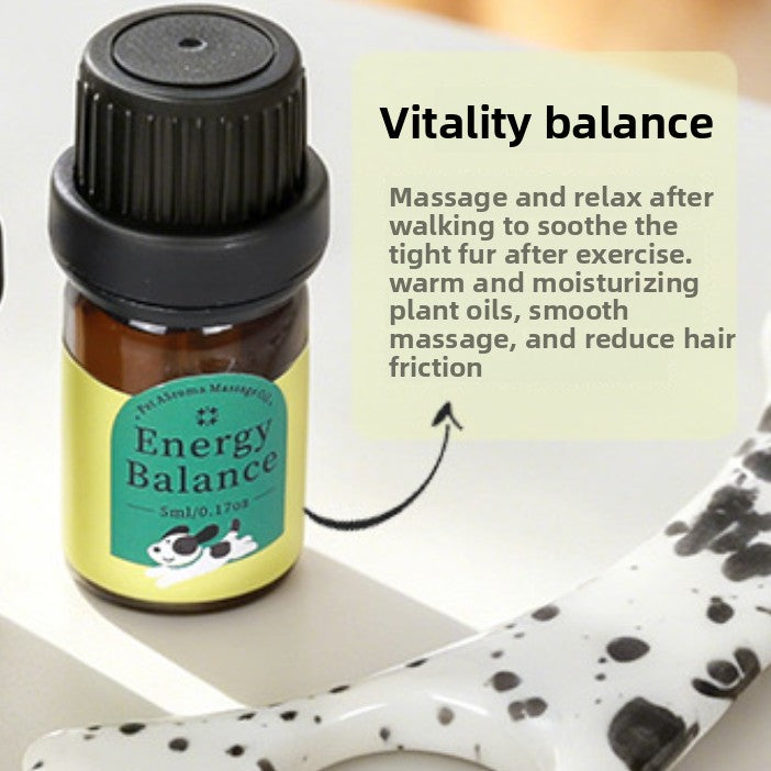 BsBuy Ceramic Pet Massage Rod & Relaxation Set | Calming Tool for Dogs | With Essential Oils Option