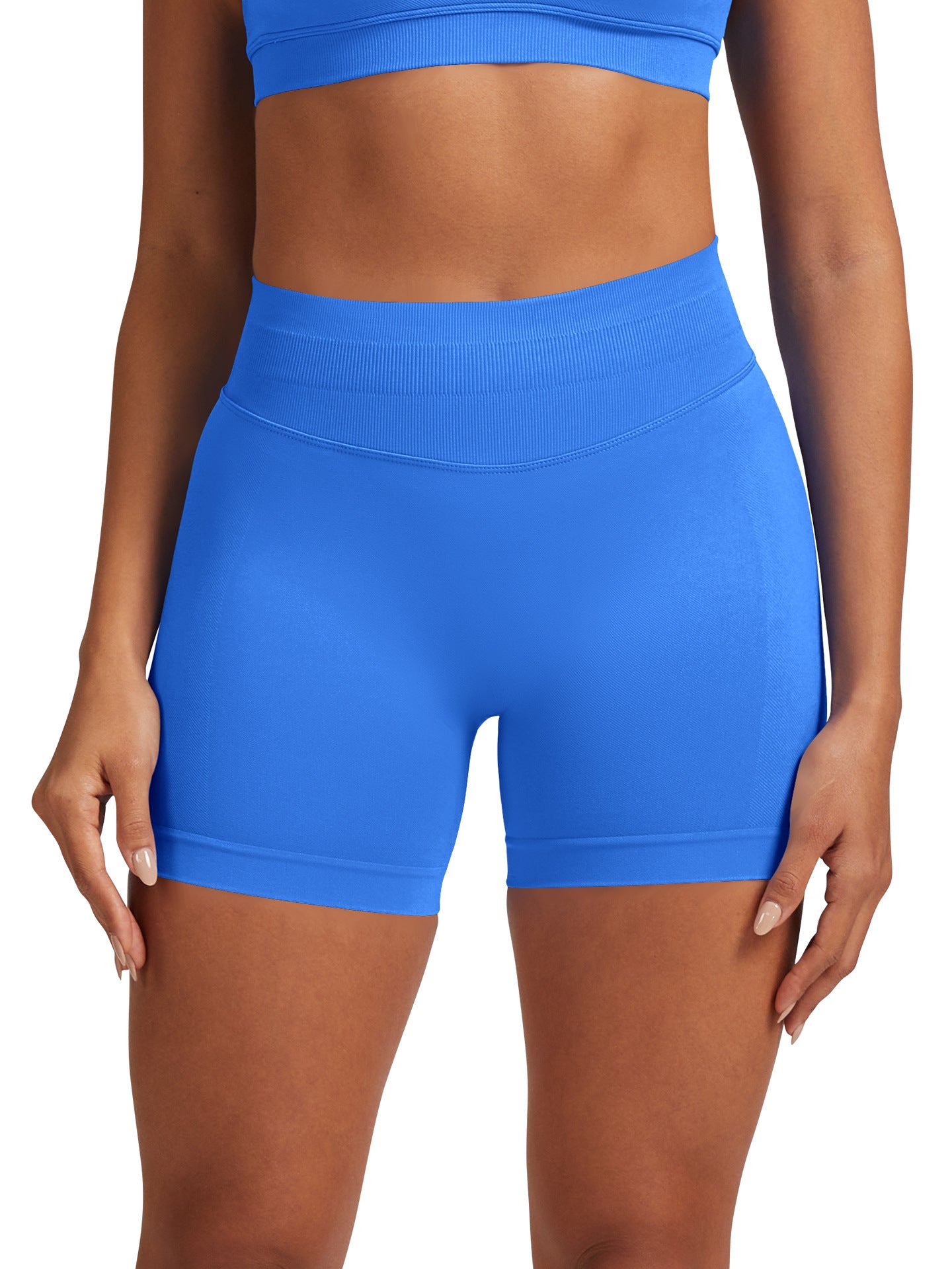 Seamless Butt-Lifting Yoga Shorts High Elastic Sports Fitness Shorts - BsBuy