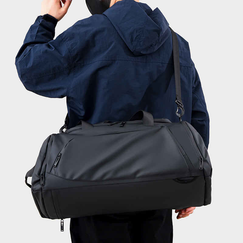 Men’s Multifunctional Travel & Gym Bag – Dry/Wet Separation Crossbody Backpack - BsBuy