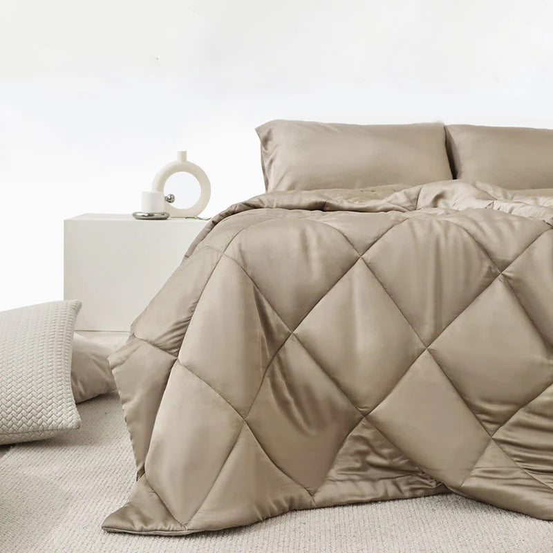 Bamboo Fibre Cooling Quilt | Breathable Summer Duvet | 7 Colours & 3 Sizes - BsBuy