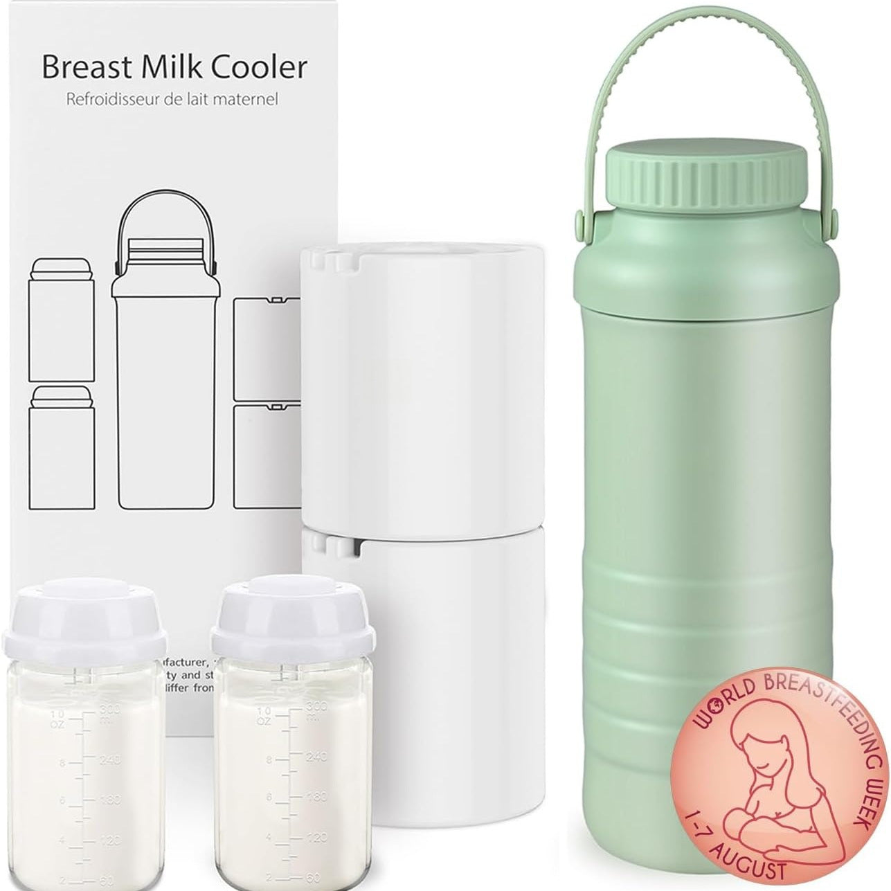 Thermos Baby Bottle Insulation Set — 304 Stainless Steel Breast Milk Preservation Flask - BsBuy
