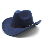Western Wide-Brim Jazz Hat — Felt & Satin Unisex Cowboy Hat | 8 Colours | One Size