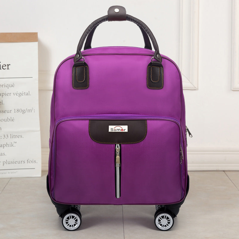 Lightweight Trolley Travel Bag with Waterproof Oxford Cloth - BsBuy