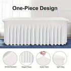 Stretch Spandex Table Cloth Rectangular, Fitted Table Cover for Weddings Parties Banquets Hotel Event Decoration - BsBuy