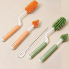 Silicone Baby Bottle Brush Set — Eco-Friendly 360° Cleaning Brushes for Bottles & Nipples - BsBuy