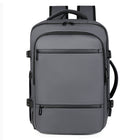 Men’s Leather Business Laptop Backpack – Premium Expandable 36–55L - BsBuy