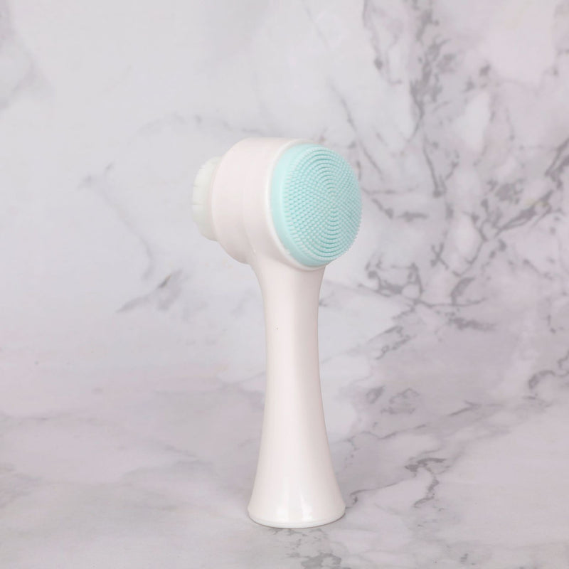 Facial Cleansing Brush – Double-Sided Soft Bristle Silicone - BsBuy