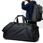 Men’s Multifunctional Travel & Gym Bag – Dry/Wet Separation Crossbody Backpack - BsBuy