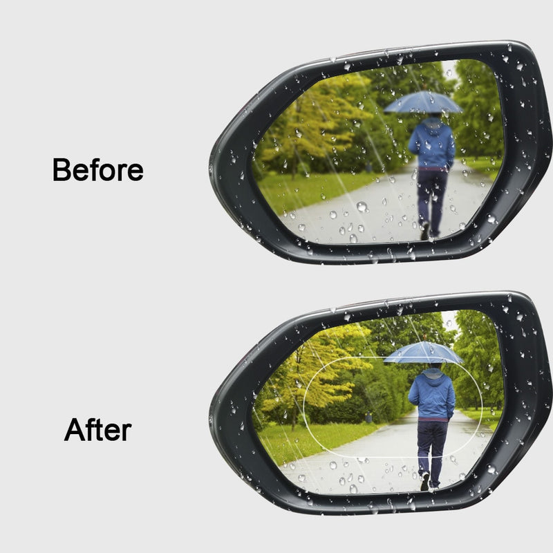 2PCS Car Mirror Window Clear Film Anti Dazzle Car Rearview Mirror Protective Film Waterproof Rainproof Anti Fog Car Sticker - BsBuy