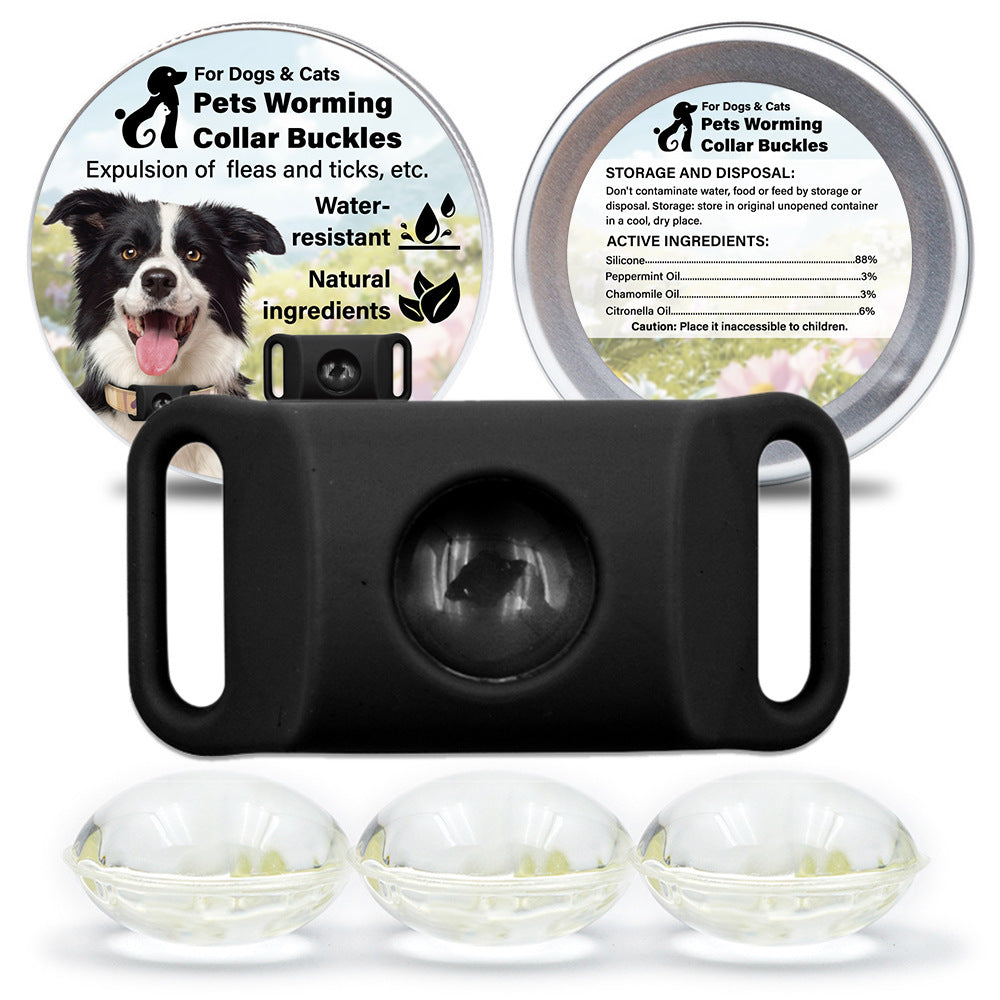Pet Cat Dog Flea and Tick Prevention Silicone Collar with Insect Repellent Tag, Anti-Flea and Anti-Tick - BsBuy