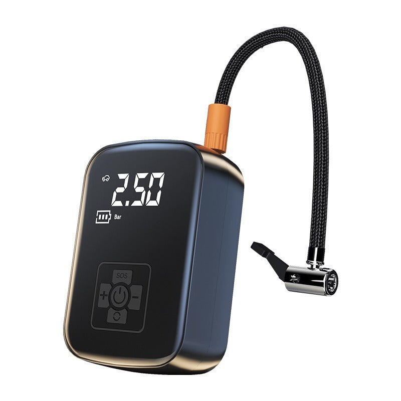 Wireless Portable Tyre Inflator – 100W Electric Air Pump with Digital Gauge & LED Light - BsBuy