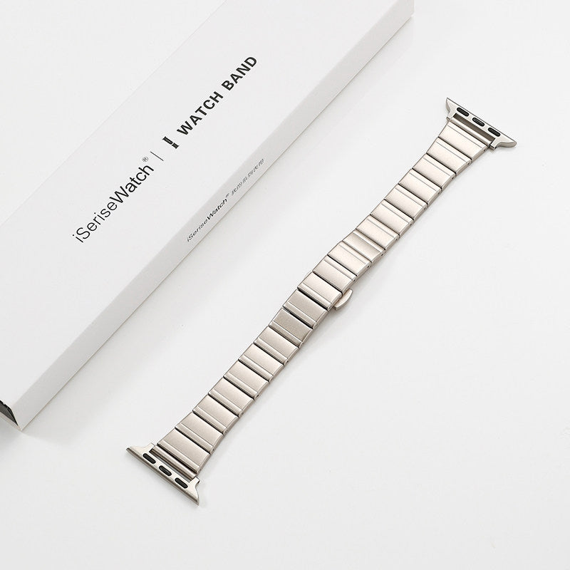 Butterfly Clasp Watch Strap – Slim Fit for Apple & Huawei - BsBuy