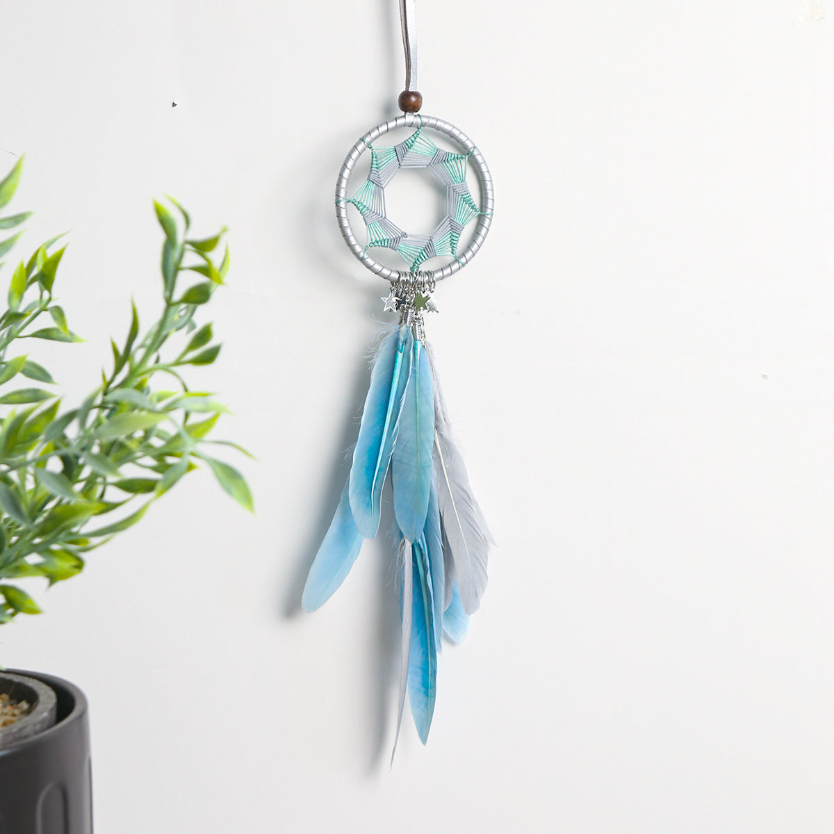 Dream Catcher Car Rearview Mirror Pendant – Boho Feather Hanging Ornament - BsBuy
