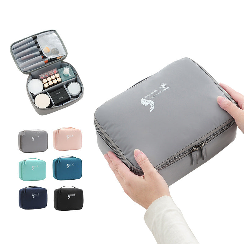 Travel Cosmetic Bag Square Storage Bag Portable Storage Bag Wash Bag Cosmetic Storage Bag - BsBuy