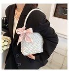 Handbag Bag New Woven Bag Fashion Shoulder Bag Trend Spring Small Bag Step Spring Women's Bag - BsBuy