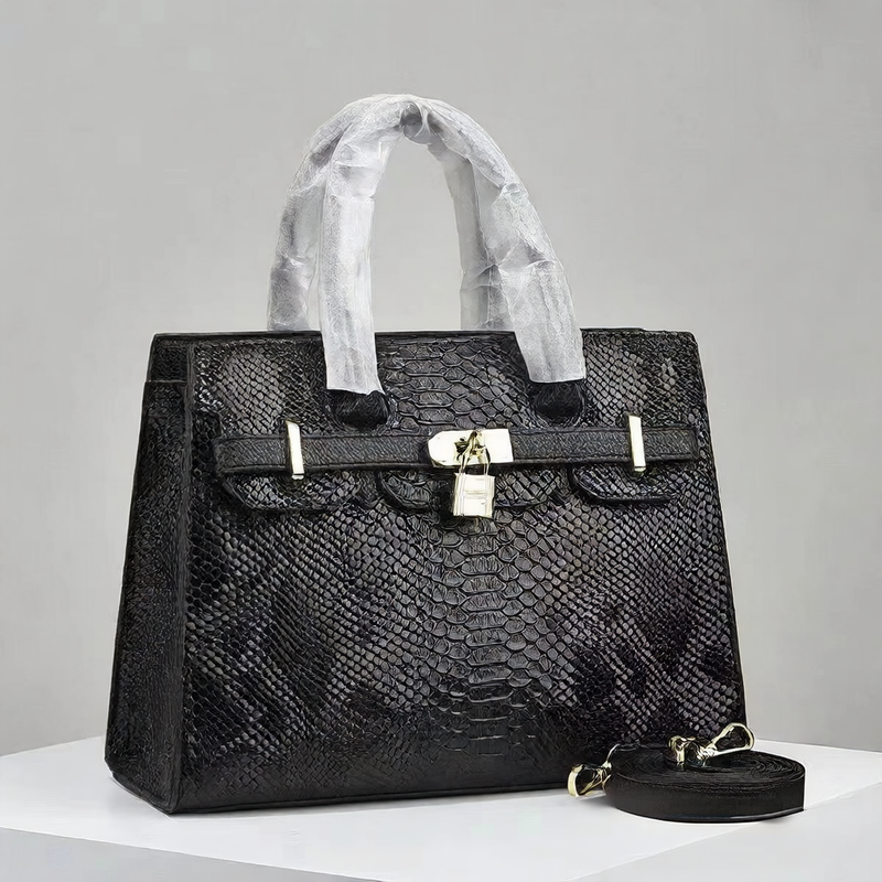 Women Leather Small Square Handbag - BsBuy