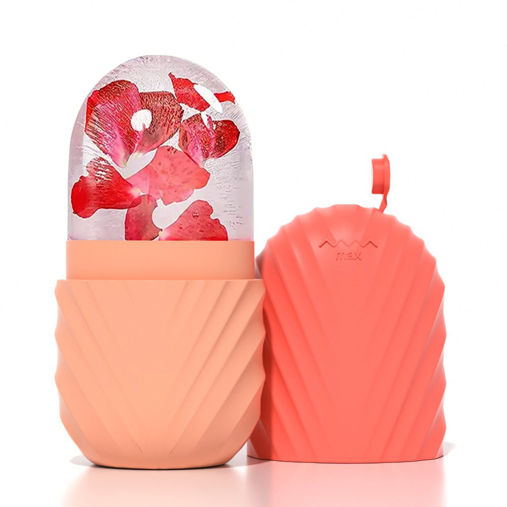 Silicone Facial Ice Cube Mould – Ice Therapy Skincare Tool for De-Puffing & Glow | 4 Designs, 8 Colours - BsBuy