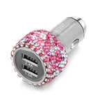USB Car Charger For Mobile Phone Tablet GPS Fast Charger Car-Charger Dual USB Car Phone Charger Data Line Wire in Car Ornaments - BsBuy