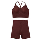 Sports Yoga Bra Set | Wire-Free Gathering Beautiful Back | Seamless All-Season