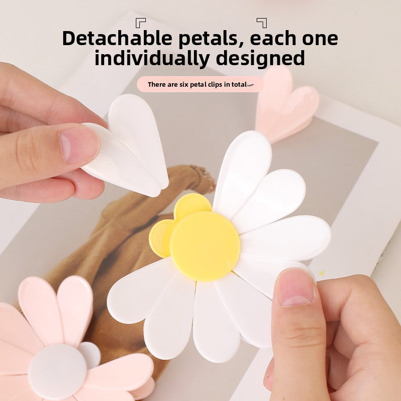 Daisy Flower Magnetic Food Bag Clips – Decorative Sealing Clips - BsBuy