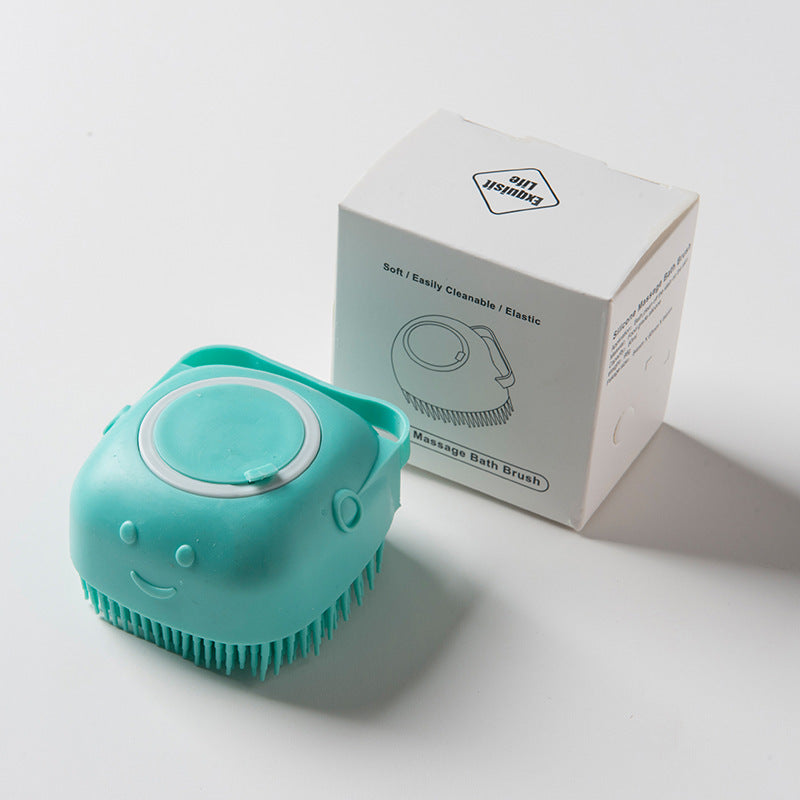 Pet Silicone Bath & Massage Brush — Shampoo Brush for Cats & Dogs - BsBuy