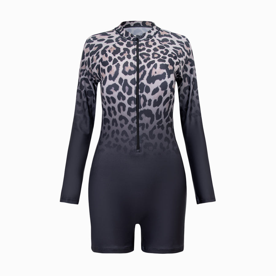 New swimsuit long sleeved zipper diving suit surfing suit women's swimsuit swimming suit - BsBuy