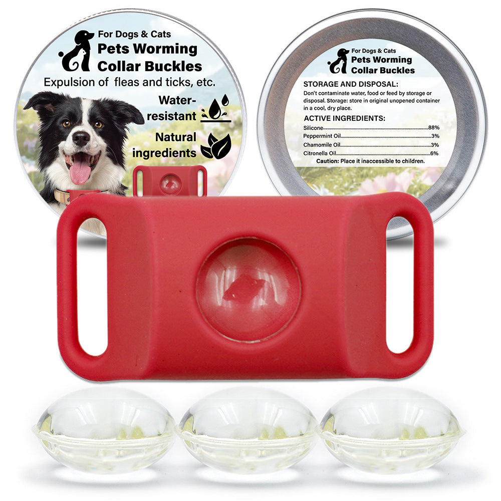 Pet Cat Dog Flea and Tick Prevention Silicone Collar with Insect Repellent Tag, Anti-Flea and Anti-Tick - BsBuy