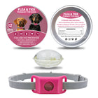 Pet Cat Dog Flea and Tick Prevention Silicone Collar with Insect Repellent Tag, Anti-Flea and Anti-Tick - BsBuy