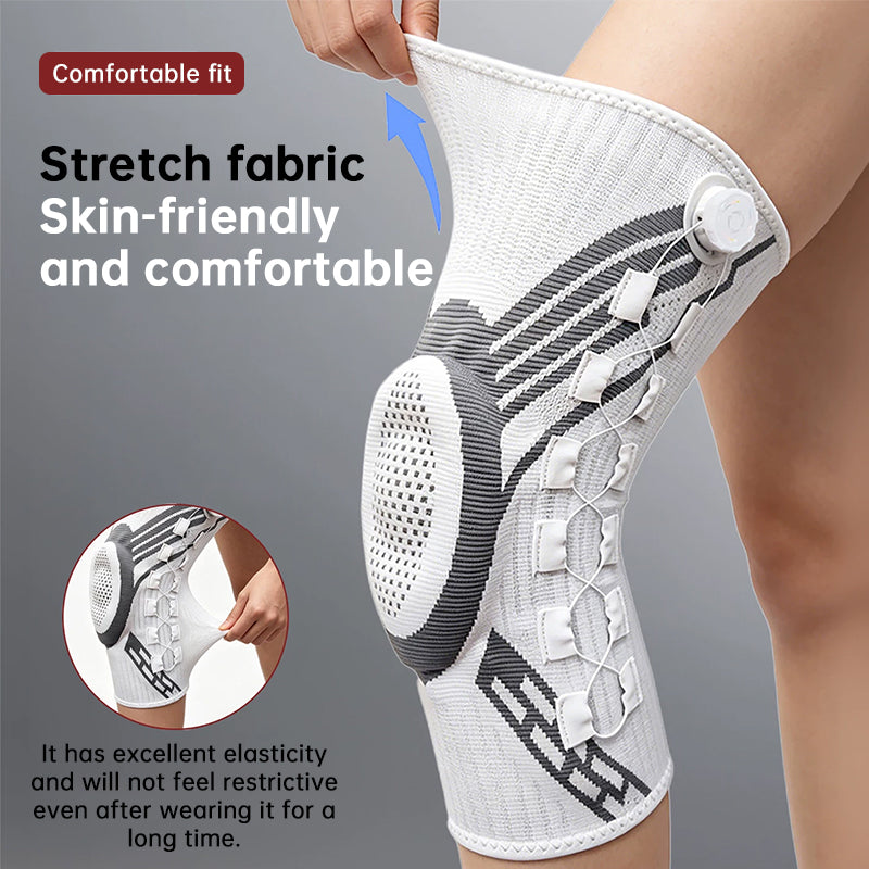 Adjustable Knob Knee Brace with Spring Support — Non-Slip Compression Sports Protector | Left & Right | M–2XL - BsBuy