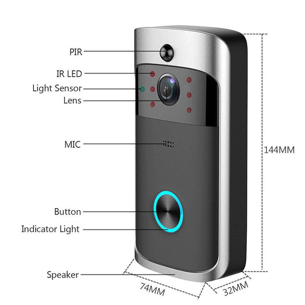 WiFi Smart Video Doorbell with Two-Way Talk - BsBuy