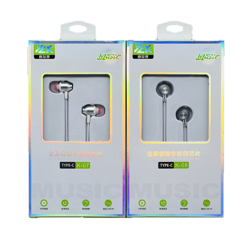 Metal Type-C Wired Earphones with Microphone - BsBuy