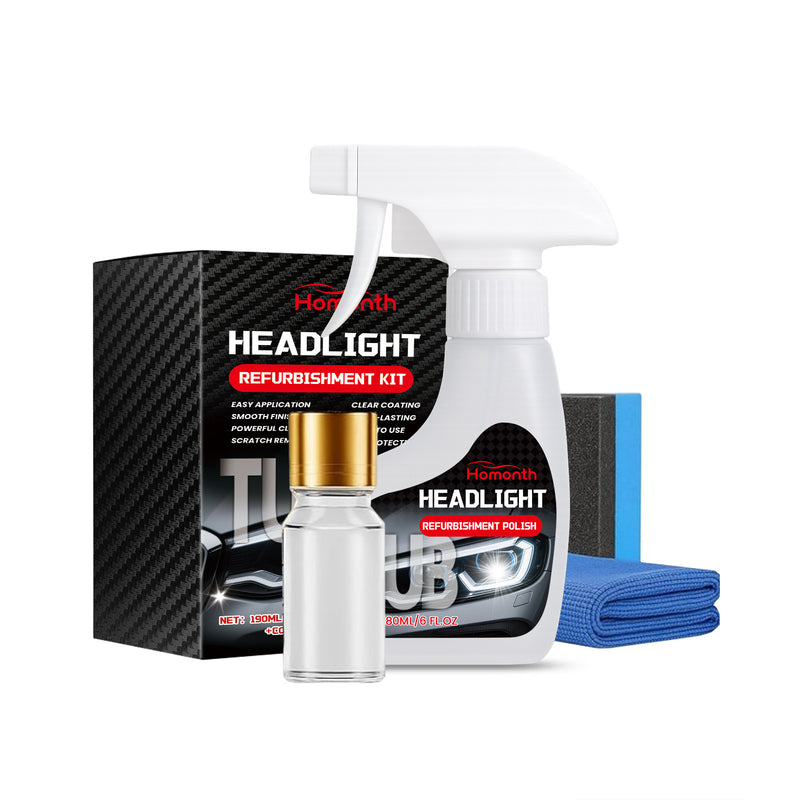Homonth Car Headlight Restoration Kit with UV Protective Coating - BsBuy
