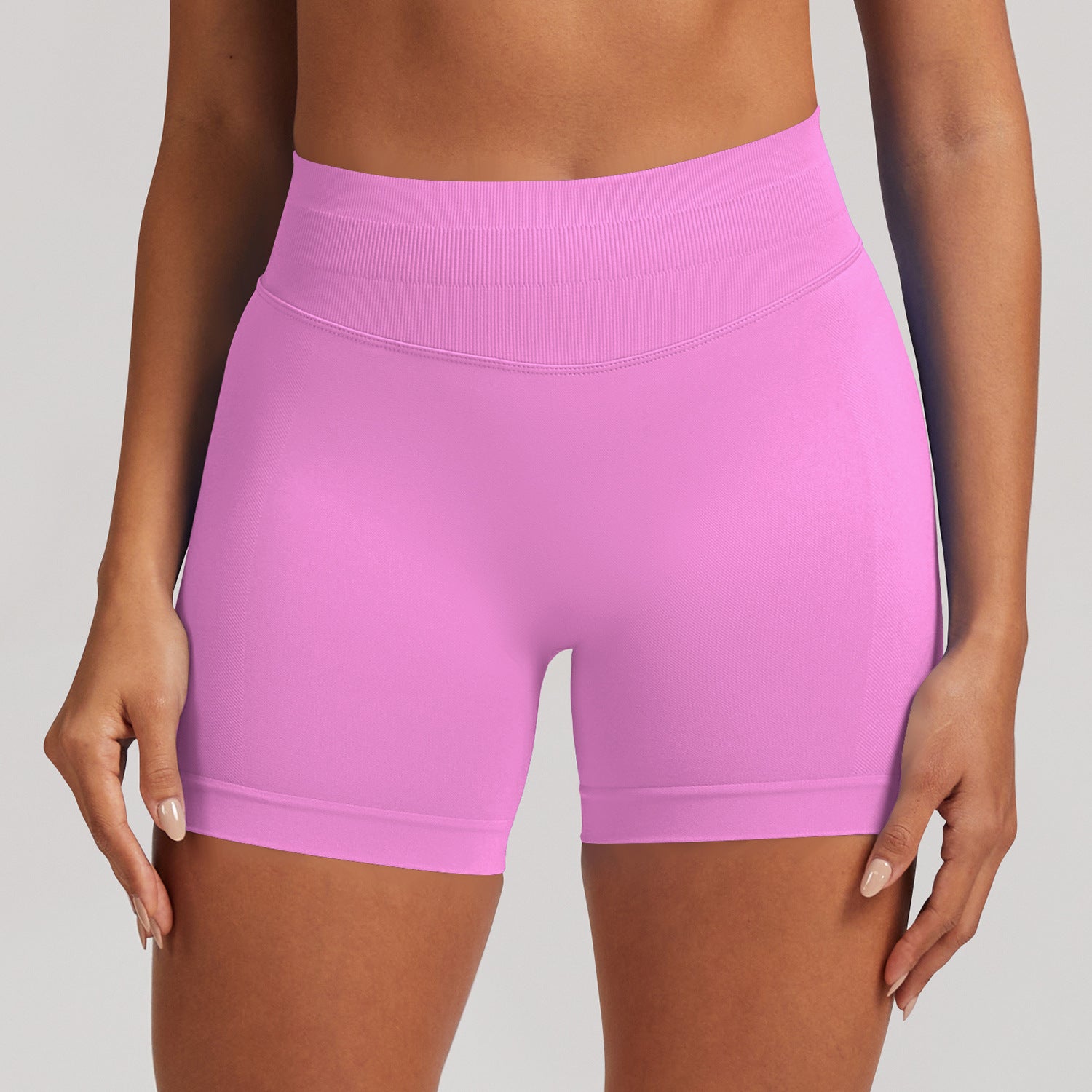 Seamless Butt-Lifting Yoga Shorts High Elastic Sports Fitness Shorts - BsBuy