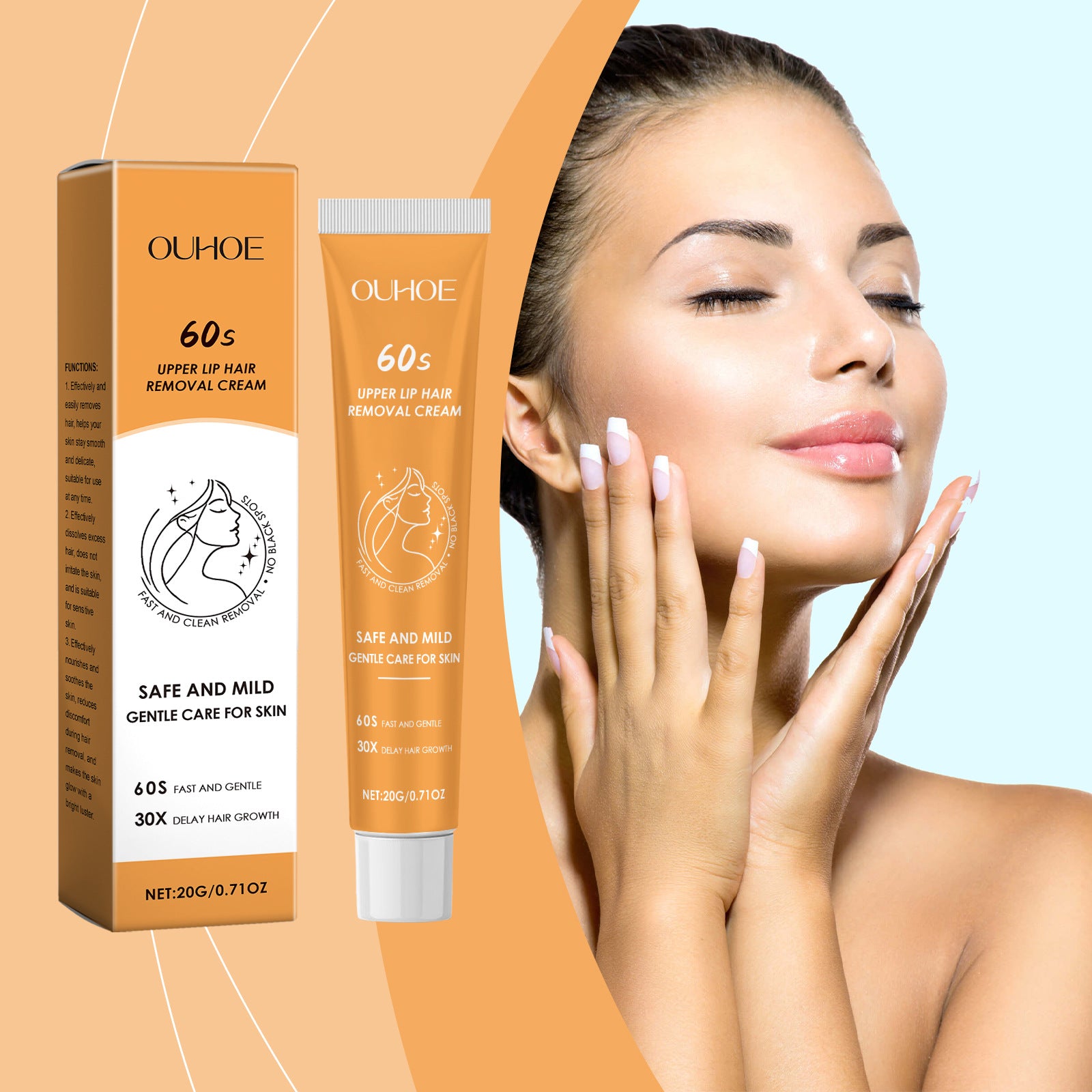 Gentle Hair Removal Cream – Face & Full Body Depilatory - BsBuy