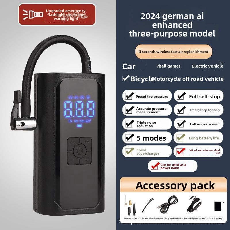 Portable Tyre Inflator | Digital Air Pump for Cars, EVs & Motorcycles - BsBuy
