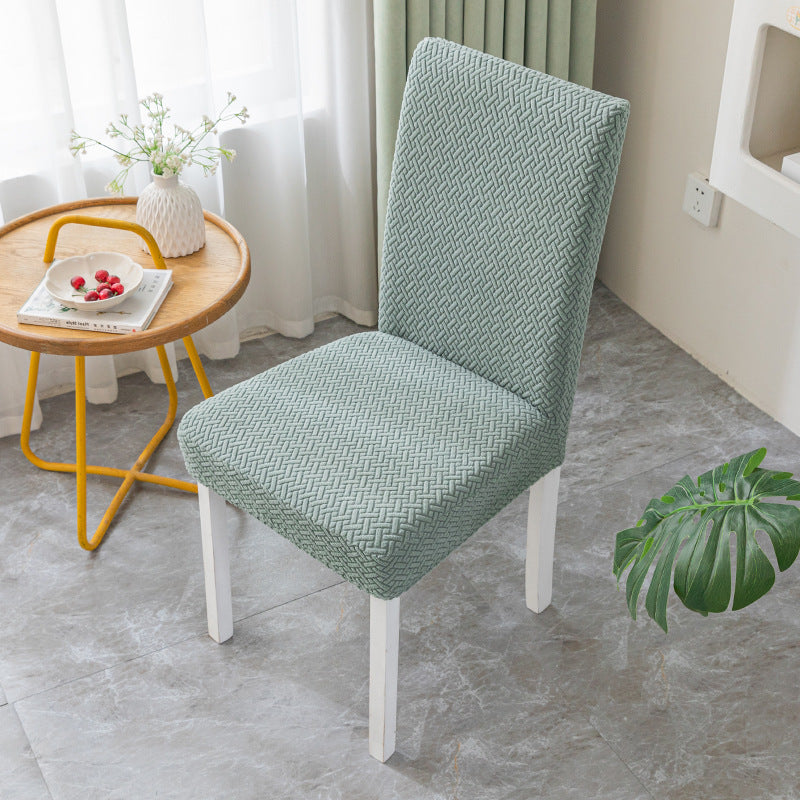 Dining Chair Seat Cushion Cover – Knitted Jacquard Velvet | All Seasons - BsBuy
