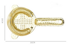 304 Stainless Steel Cocktail Ice Strainer — Spring-Loaded Cross Pattern Filter | Natural, Black, Gold & Rose Gold - BsBuy