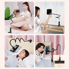 Universal Adjustable Spiral Phone & Tablet Stand — Flexible Lazy Bracket for Desk & Bedside | 4 Colours - BsBuy